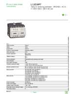 Datenblatt zu Schneider Electric LC2D38P7, EAN: 3389110391954 Datenblatt zu Schneider Electric LC2D38P7, EAN: 3389110391954