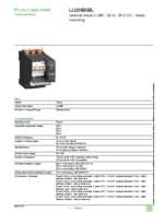 Datenblatt zu Schneider Electric LU2MB0BL, EAN: 3389110363777 Datenblatt zu Schneider Electric LU2MB0BL, EAN: 3389110363777