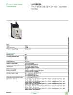 Datenblatt zu Schneider Electric LU6MB0BL, EAN: 3389110106183 Datenblatt zu Schneider Electric LU6MB0BL, EAN: 3389110106183