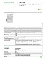 Datenblatt zu Schneider Electric LUCA1XB, EAN: 3389110363890 Datenblatt zu Schneider Electric LUCA1XB, EAN: 3389110363890