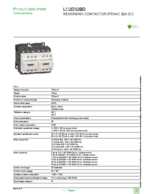Datenblatt zu Schneider Electric LC2D32BD, EAN: 3389110392784 Datenblatt zu Schneider Electric LC2D32BD, EAN: 3389110392784
