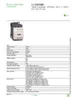 Datenblatt zu Schneider Electric LC1D096BD, EAN: 3389110805932 Datenblatt zu Schneider Electric LC1D096BD, EAN: 3389110805932