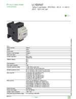 Datenblatt zu Schneider Electric LC1D25G7, EAN: 3389110349733 Datenblatt zu Schneider Electric LC1D25G7, EAN: 3389110349733