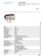 Datenblatt zu Schneider Electric LC3D120AP7, EAN: 3389110546019 Datenblatt zu Schneider Electric LC3D120AP7, EAN: 3389110546019
