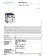 Datenblatt zu Schneider Electric LP1K06015BD, EAN: 3389110495492 Datenblatt zu Schneider Electric LP1K06015BD, EAN: 3389110495492