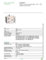 Datenblatt zu Schneider Electric LA1KN11, EAN: 3389110500059 Datenblatt zu Schneider Electric LA1KN11, EAN: 3389110500059