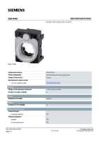 Datenblatt zu Siemens 3SU15000AA100AA0, EAN: 4011209947726