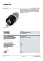 Datenblatt zu Siemens 3SU10505BL110AA0, EAN: 4011209948778