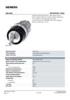 Datenblatt zu Siemens 3SU10504BL110AA0, EAN: 4011209970847