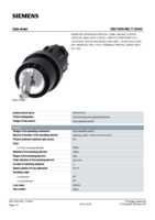 Datenblatt zu Siemens 3SU10004BL110AA0, EAN: 4011209962552