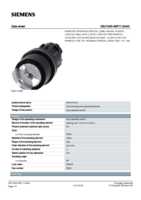 Datenblatt zu Siemens 3SU10004BF110AA0, EAN: 4011209962514