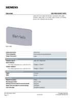 Datenblatt zu Siemens 3SU19000AD810AP0, EAN: 4011209971424