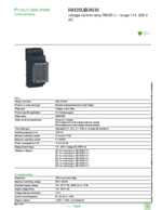 Datenblatt zu Schneider Electric RM35UB3N30, EAN: 3389119405331 Datenblatt zu Schneider Electric RM35UB3N30, EAN: 3389119405331