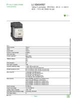 Datenblatt zu Schneider Electric LC1D65AFE7, EAN: 3389119408981 Datenblatt zu Schneider Electric LC1D65AFE7, EAN: 3389119408981