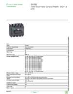 Datenblatt zu Schneider Electric 31102, EAN: 3303430311027 Datenblatt zu Schneider Electric 31102, EAN: 3303430311027