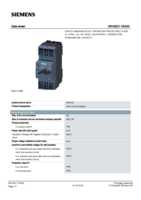 Datenblatt zu Siemens 3RV20211EA20, EAN: 4011209902947