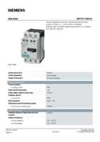 Datenblatt zu Siemens 3RV10110AA15, EAN: 4011209381582