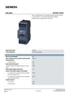 Datenblatt zu Siemens 3RV20214CA20, EAN: 4011209724464