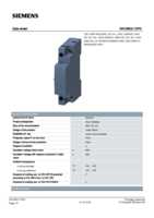 Datenblatt zu Siemens 3RV29021DP0, EAN: 4011209791015