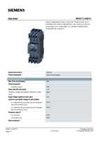 Datenblatt zu Siemens 3RV27110HD10, EAN: 4011209767539