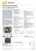 Datenblatt zu VideoComponents VC-M9BW, EAN: 0085282200900