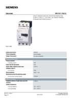 Datenblatt zu Siemens 3RV10111DA10, EAN: 4011209263550