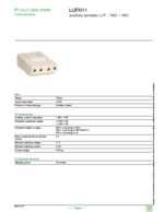 Datenblatt zu Schneider Electric LUFN11, EAN: 3389110365177 Datenblatt zu Schneider Electric LUFN11, EAN: 3389110365177