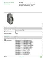 Datenblatt zu Schneider Electric 33108, EAN: 3303430331087 Datenblatt zu Schneider Electric 33108, EAN: 3303430331087