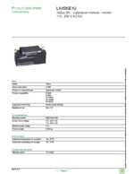 Datenblatt zu Schneider Electric LA4SKE1U, EAN: 3389110564044 Datenblatt zu Schneider Electric LA4SKE1U, EAN: 3389110564044