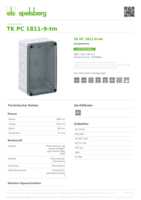 Datenblatt zu Spelsberg 13700601, EAN: 4013902862009 Datenblatt zu Spelsberg 13700601, EAN: 4013902862009