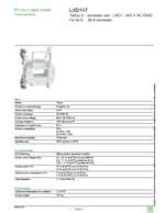 Datenblatt zu Schneider Electric LXD1V7, EAN: 3389110467963 Datenblatt zu Schneider Electric LXD1V7, EAN: 3389110467963