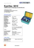 Datenblatt zu Kyoritsu K 6010, EAN: 5706445250103 Datenblatt zu Kyoritsu K 6010, EAN: 5706445250103