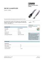 Datenblatt zu Phoenix Contact 1518229, EAN: 4017918968342 Datenblatt zu Phoenix Contact 1518229, EAN: 4017918968342