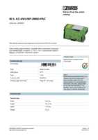 Datenblatt zu Phoenix Contact 2878052, EAN: 4046356048453