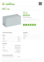 Datenblatt zu Spelsberg 74040101, EAN: 4013902071180 Datenblatt zu Spelsberg 74040101, EAN: 4013902071180