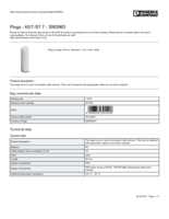 Datenblatt zu Phoenix Contact 3063963, EAN: 4046356301428 Datenblatt zu Phoenix Contact 3063963, EAN: 4046356301428