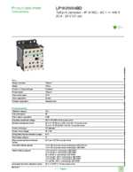 Datenblatt zu Schneider Electric LP1K09004BD, EAN: 3389110495195 Datenblatt zu Schneider Electric LP1K09004BD, EAN: 3389110495195