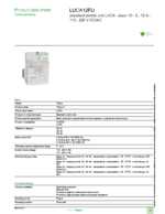 Datenblatt zu Schneider Electric LUCA12FU, EAN: 3389110364033 Datenblatt zu Schneider Electric LUCA12FU, EAN: 3389110364033