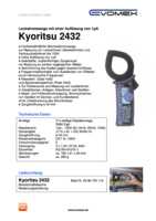 Datenblatt zu Kyoritsu K 2432, EAN: 5706445250141