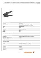 Datenblatt zu Weidmüller 9005000000, EAN: 4008190072506 Datenblatt zu Weidmüller 9005000000, EAN: 4008190072506