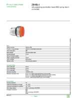 Datenblatt zu Schneider Electric ZB4BL4, EAN: 3389110889970