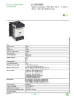 Datenblatt zu Schneider Electric LC1D150G7, EAN: 3389110527537 Datenblatt zu Schneider Electric LC1D150G7, EAN: 3389110527537