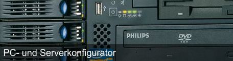 Stellen Sie sich Ihr individuelles PC- oder Serversystems zusammen mit unseren Systemkonfiguratoren.