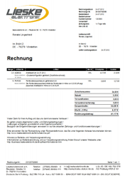 Zahlung auf Rechnung